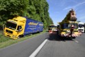 LKW in Boeschung A 3 Rich Frankfurt Hoehe Roesrath Lohmar P033